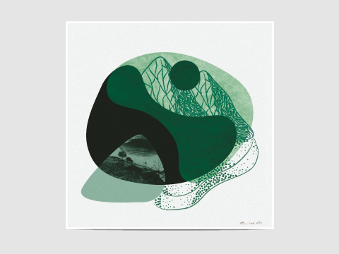 Monochrome green - "Monochrome green" is part of my new collection of limited edition prints entitled "Monochrome". Limited edition of 50.
The print is signed, dated and numbered with a pencil on the bottom right corner of the print.
