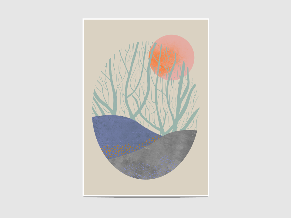 Orchard 2 - The "Orchard 2" print is inspired by the Scandinavian design.

It is an open edition print, not signed. If you would like my signature on your print, please tell me so.