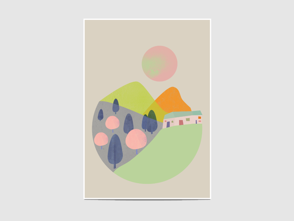 Orchard 1 - The "Orchard I" print is inspired by the Scandinavian design.

It is an open edition print, not signed. If you would like my signature on your print, please tell me so.
